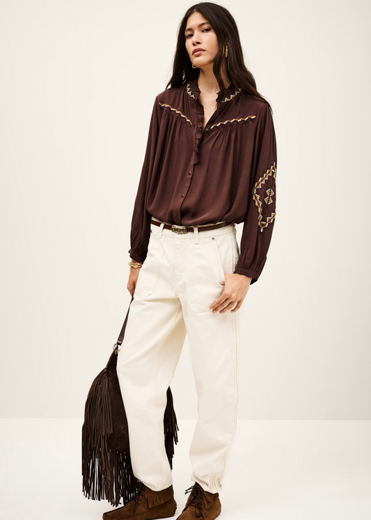 Tate Top in Chocolate