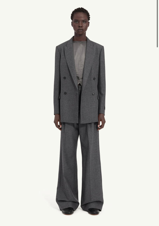 Wool Blazer in Dark Grey