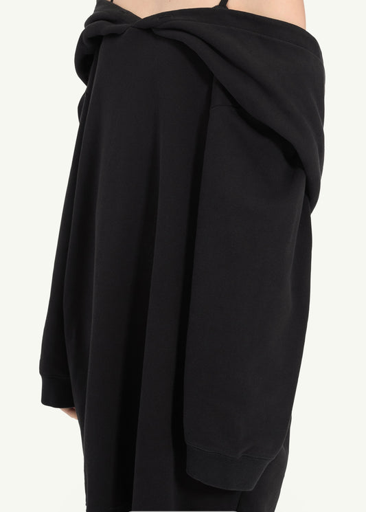 Sweatshirt Dress in Black