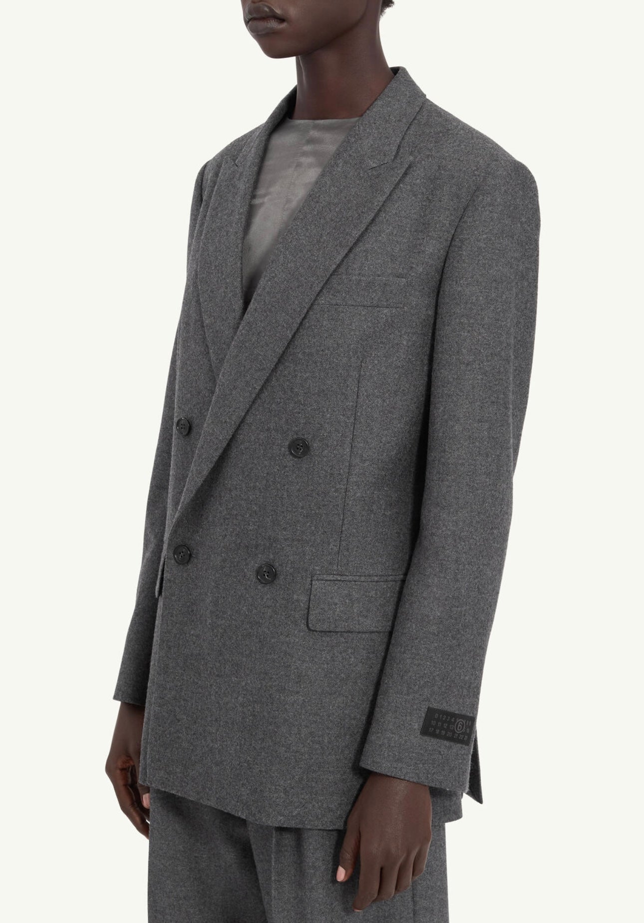 Wool Blazer in Dark Grey