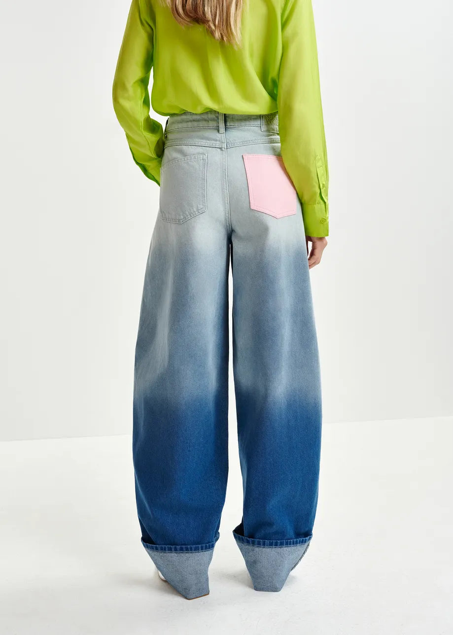 HAAR TROUSERS - AQUA BLUE - ESSENTIEL ANTWERP