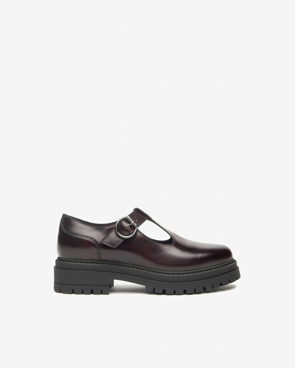 Mary Jane Loafer in Bordo