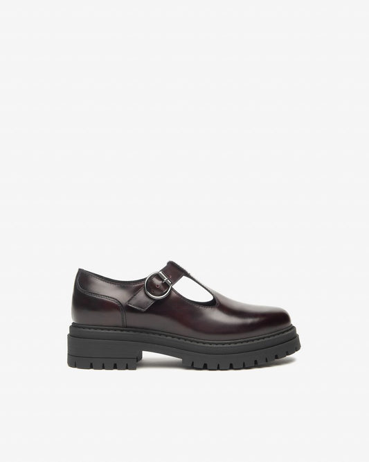 Mary Jane Loafer in Bordo