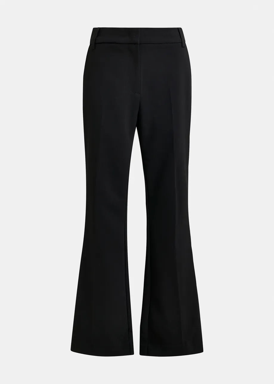 Flared Pants with Rhinestone Embellished Sideseams