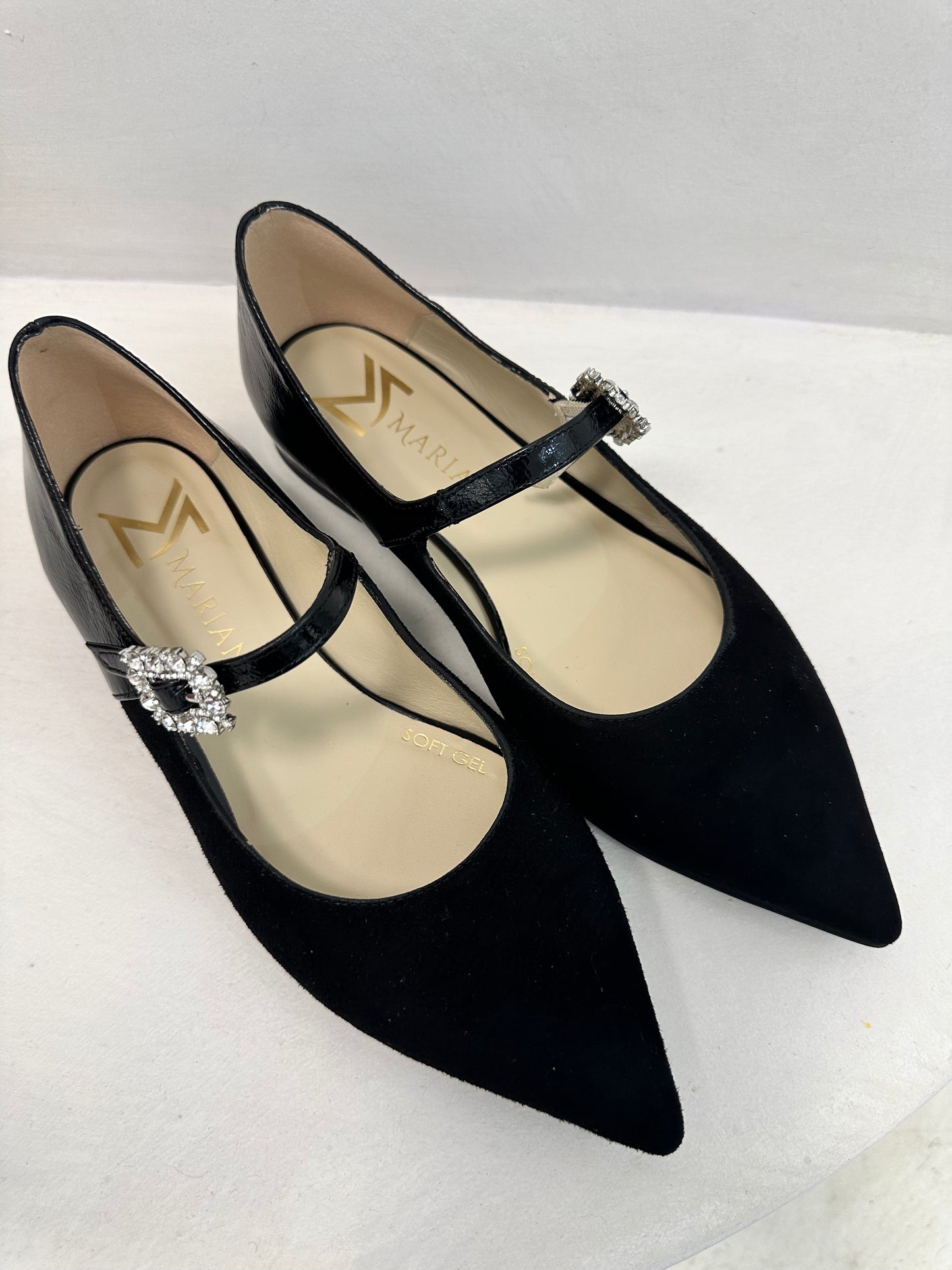 SUEDE POINTY TOE FLAT - MARIAN