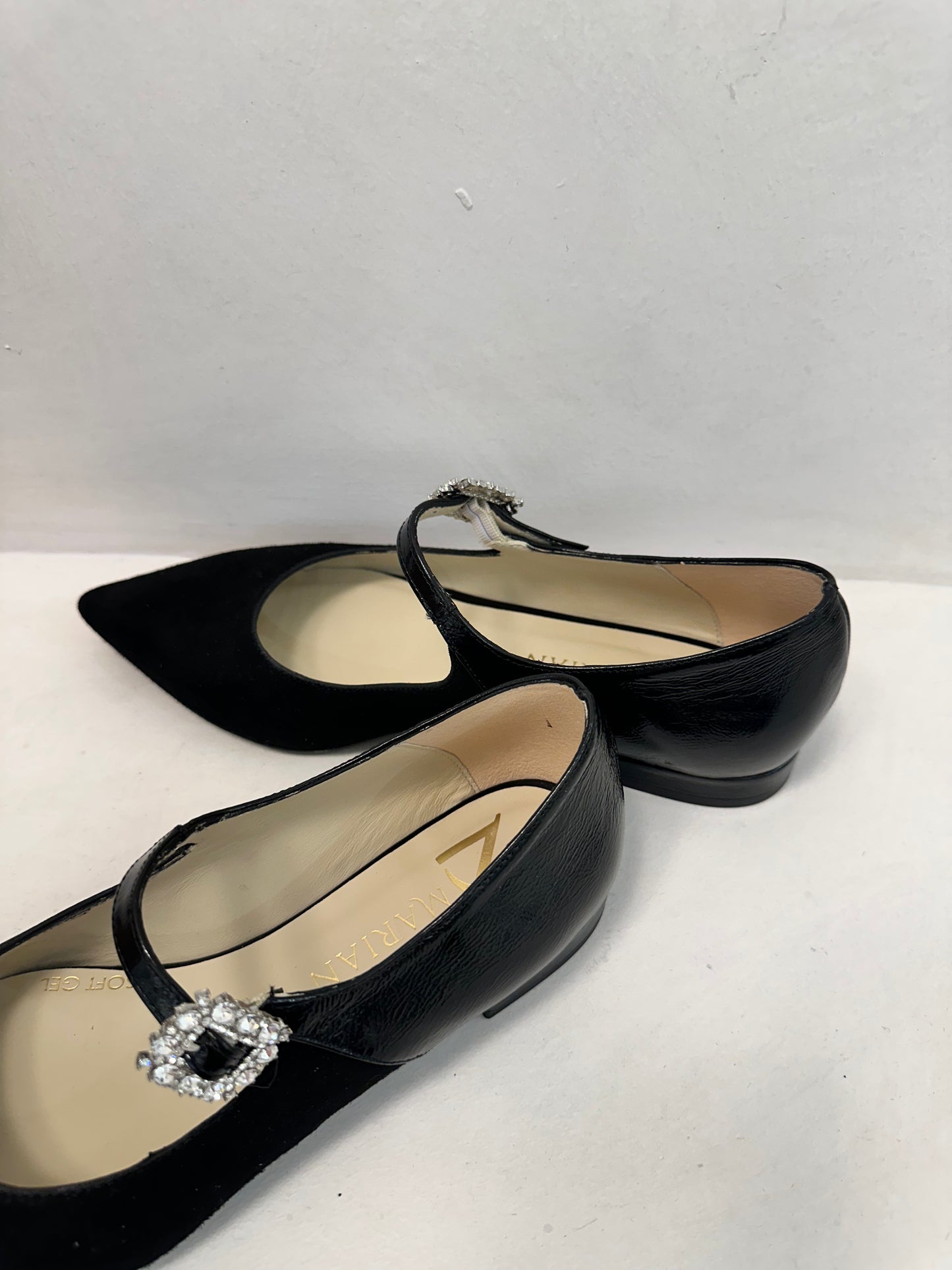 SUEDE POINTY TOE FLAT - MARIAN