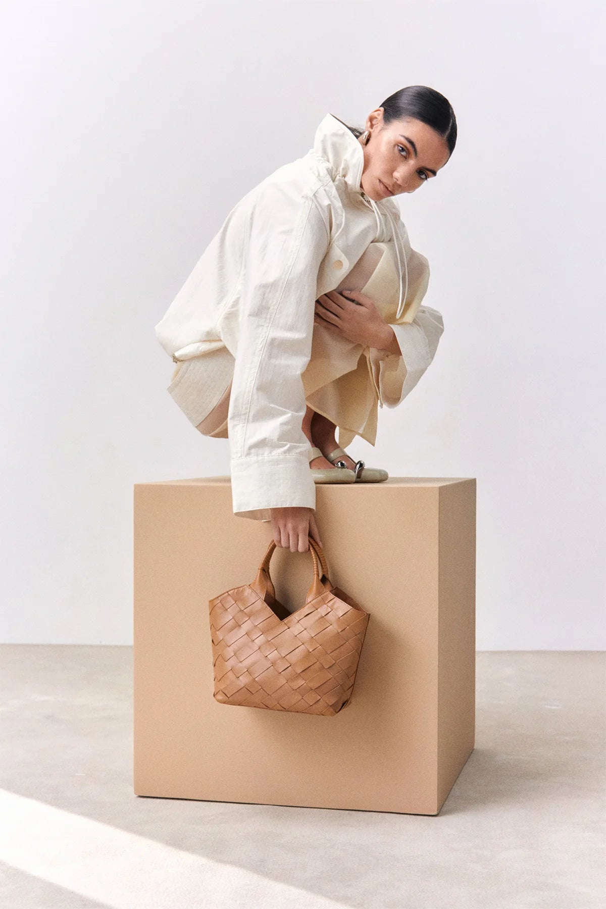 CABAS MINI BAG - TOFFEE- ALEO