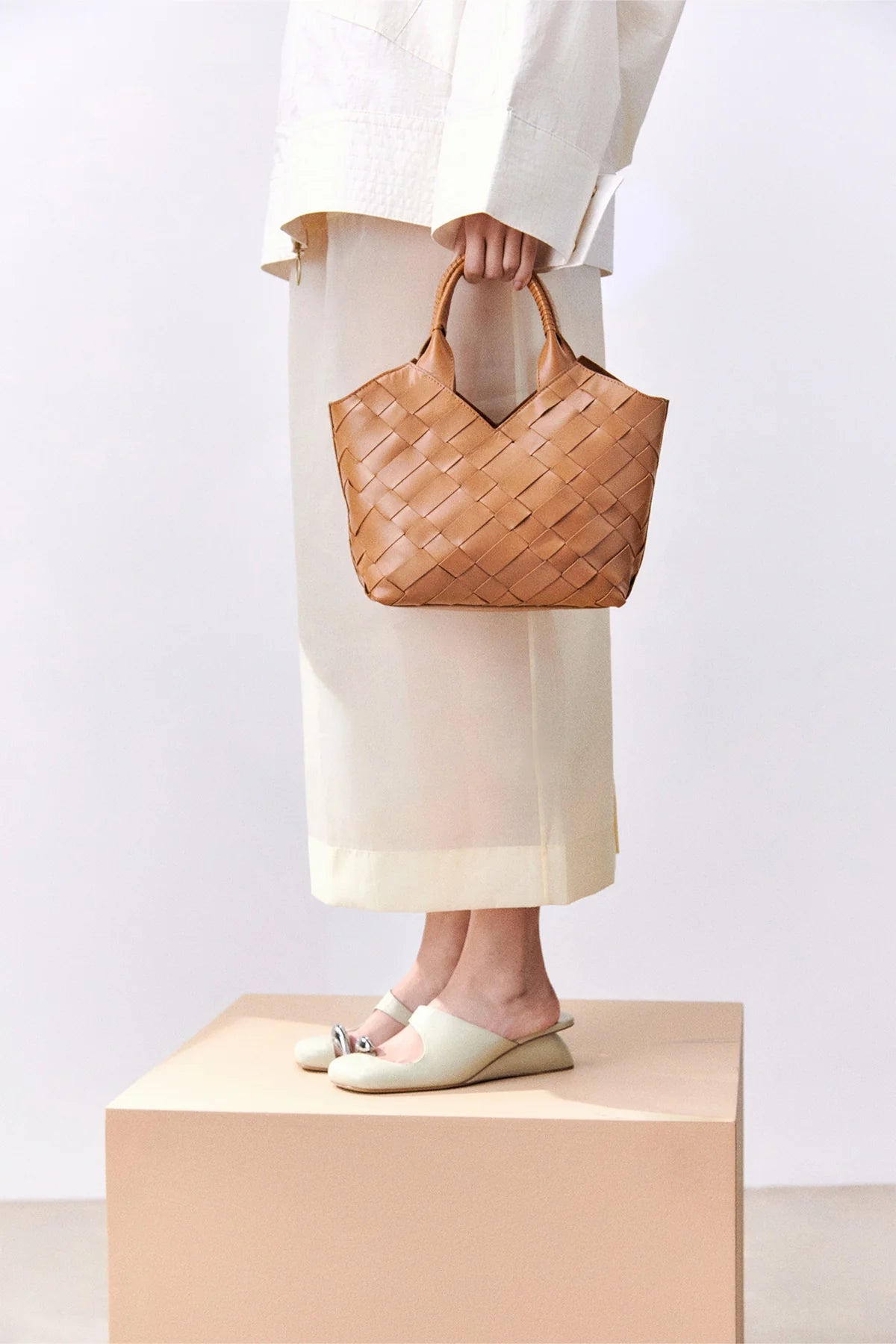 CABAS MINI BAG - TOFFEE- ALEO