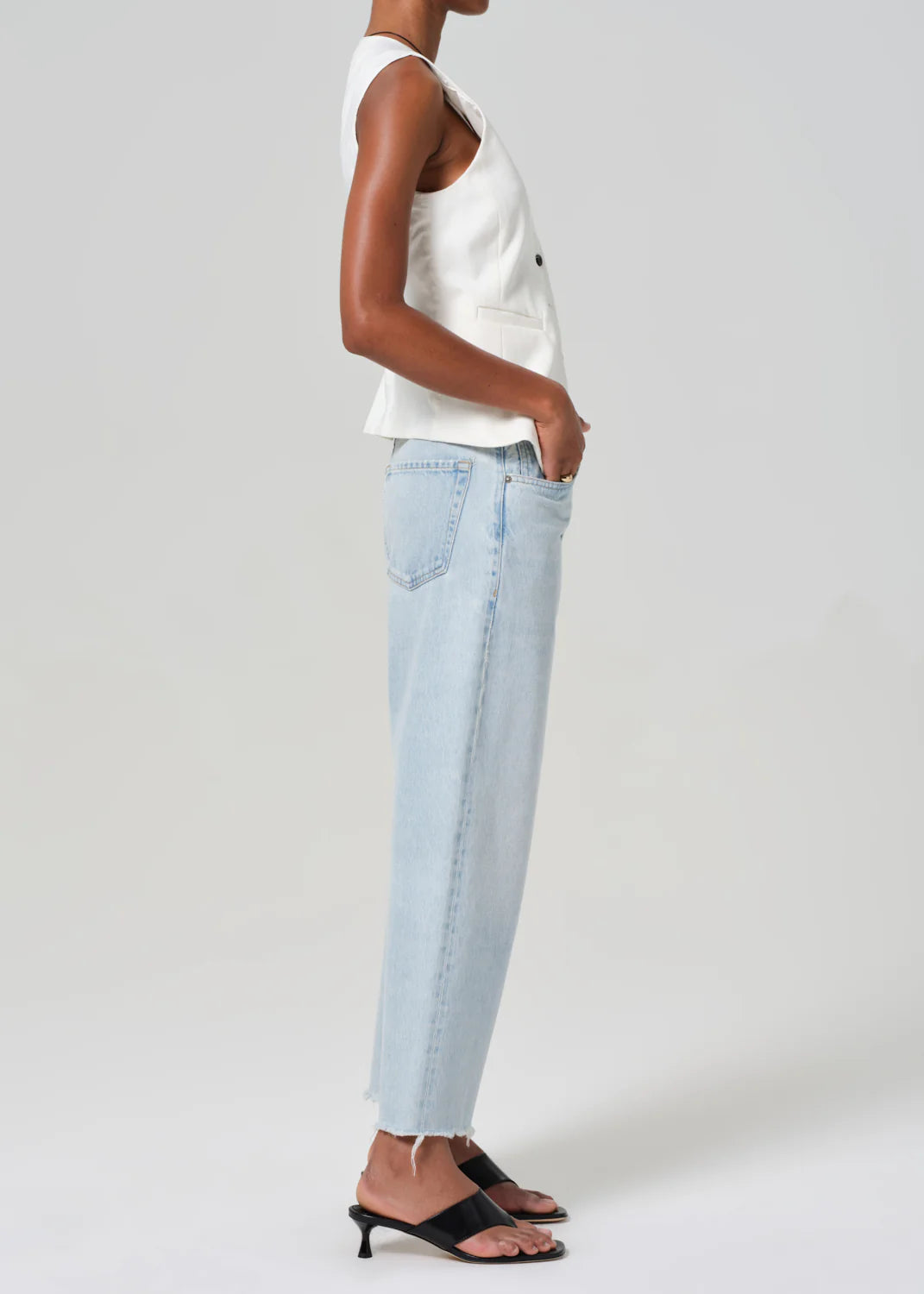 AYLA RAW HEM CROP - SAILOR- CITIZENS