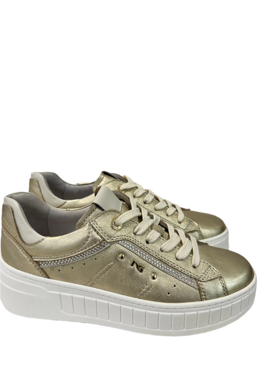 Gold platform sneaker - Nero Giardini