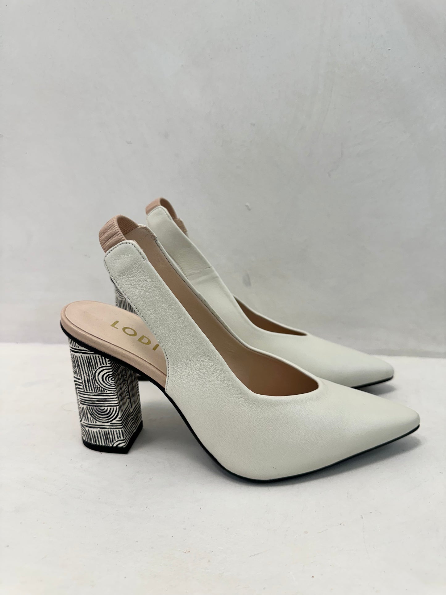 SENIC WHITE NUDE HEEL - LODI