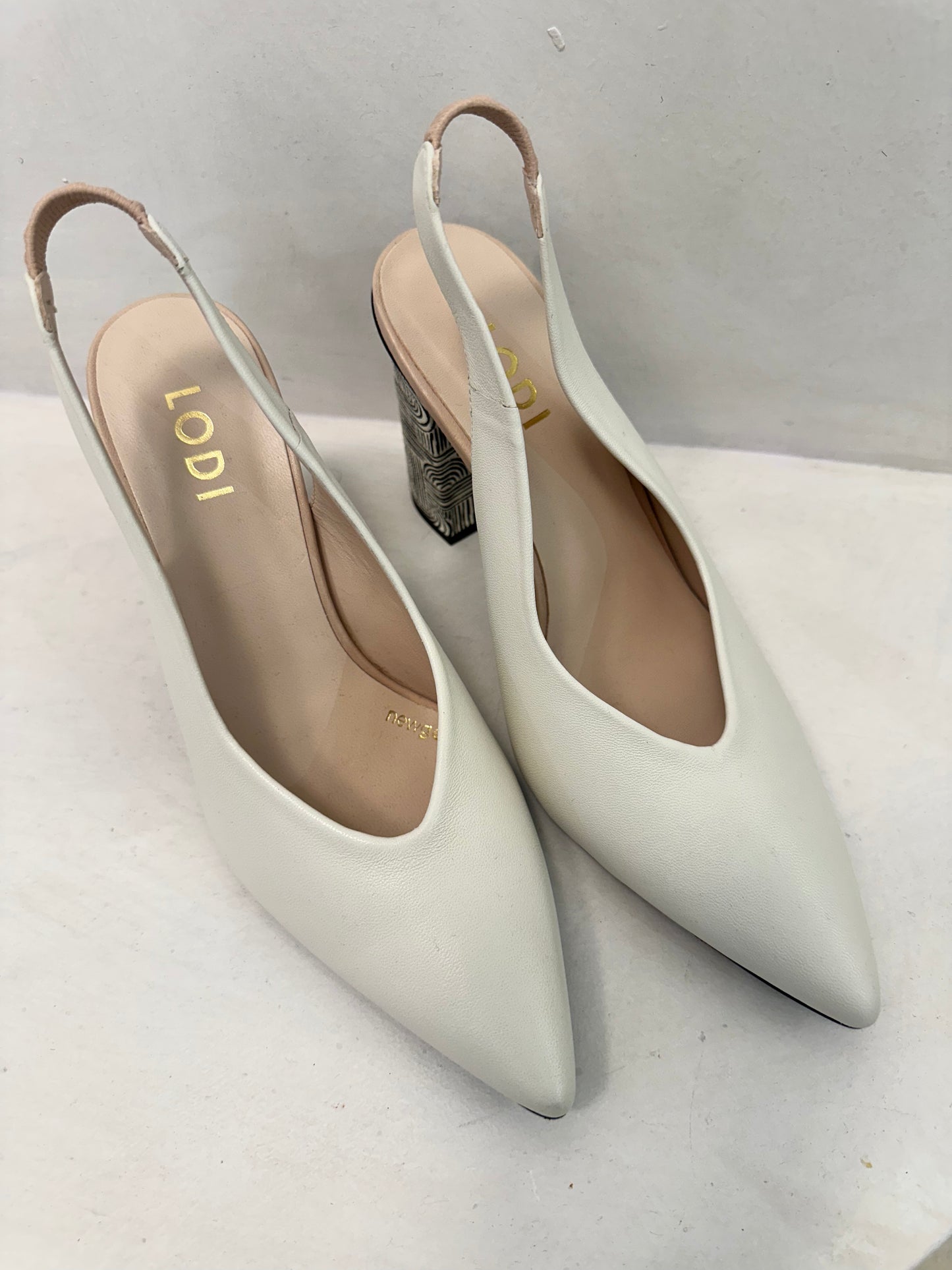 SENIC WHITE NUDE HEEL - LODI