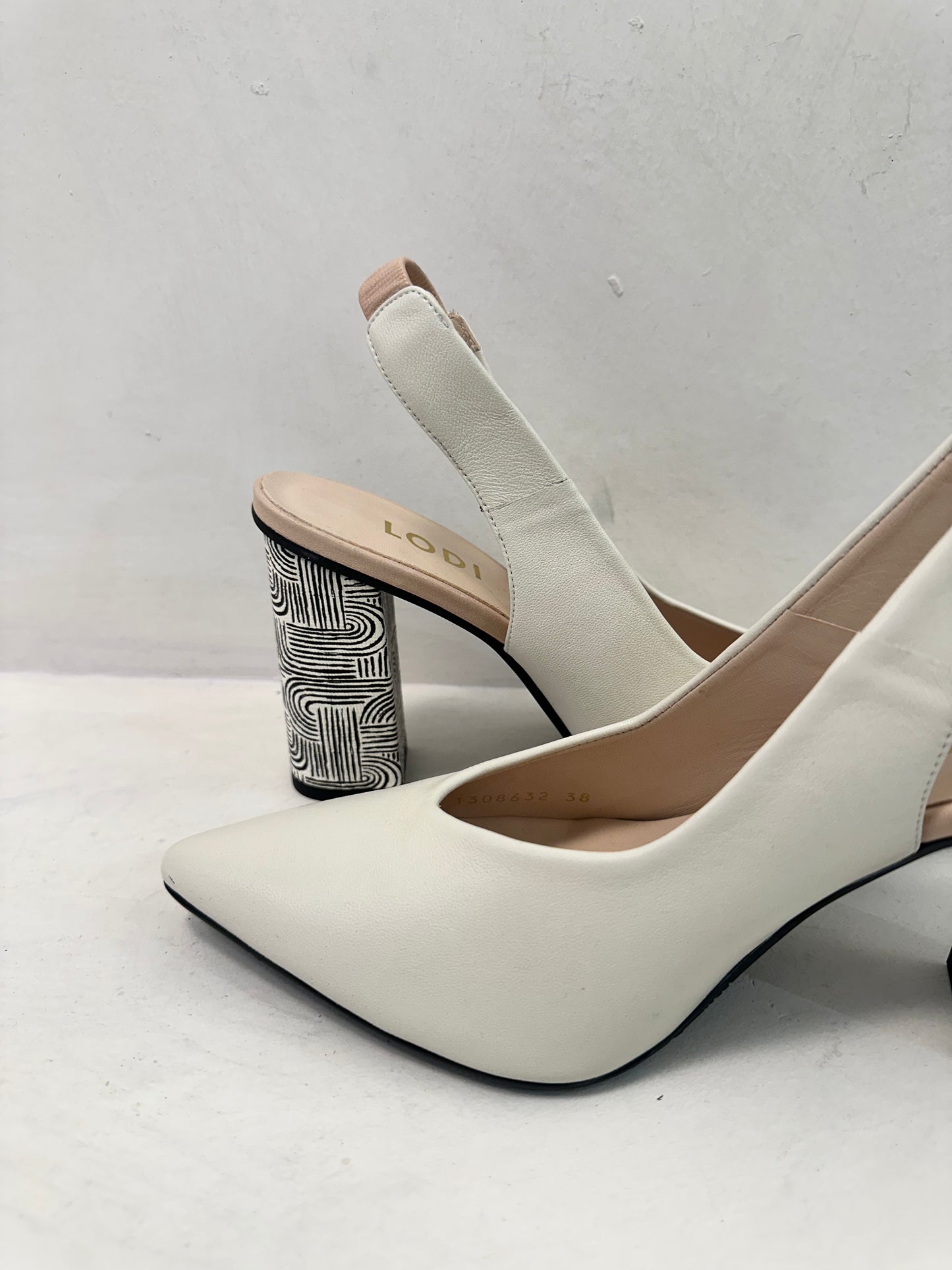 SENIC WHITE NUDE HEEL - LODI