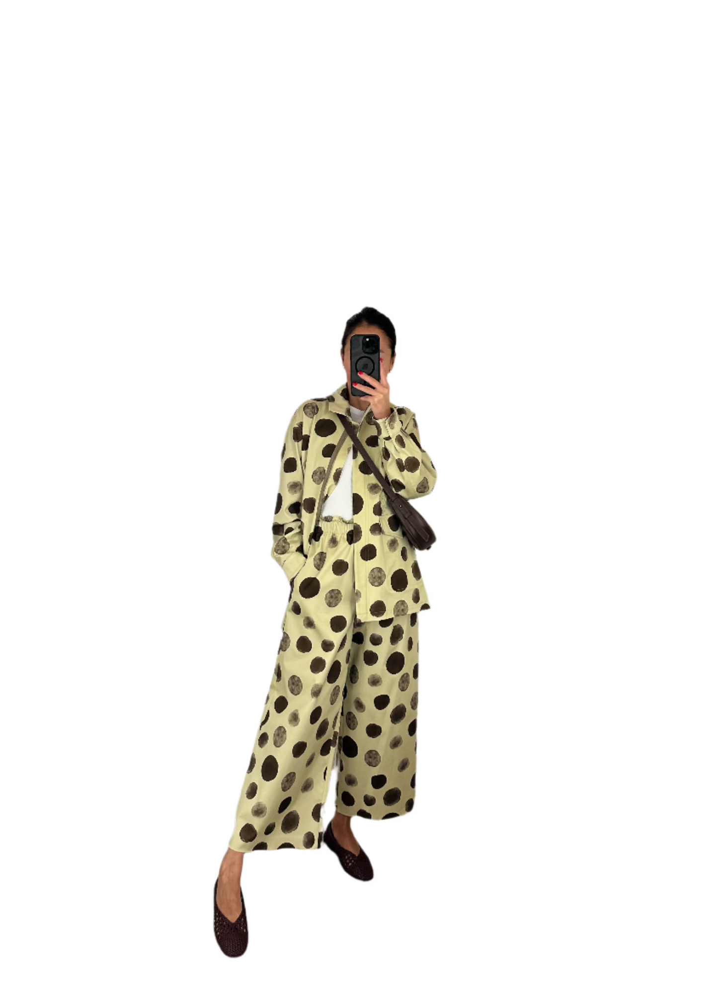 DESIGNER JACKET - GREEN & BROWN SPOT - AVN