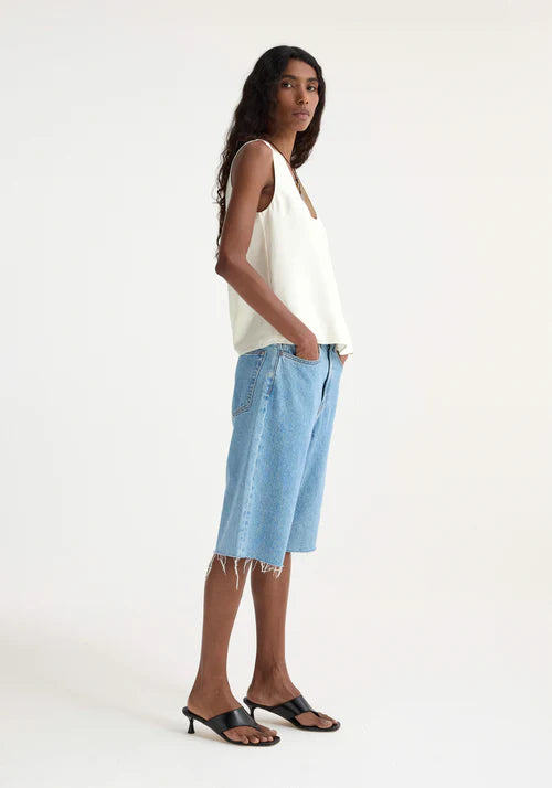 BAGGY FIT DENIM SHORTS BLUE- ROHE