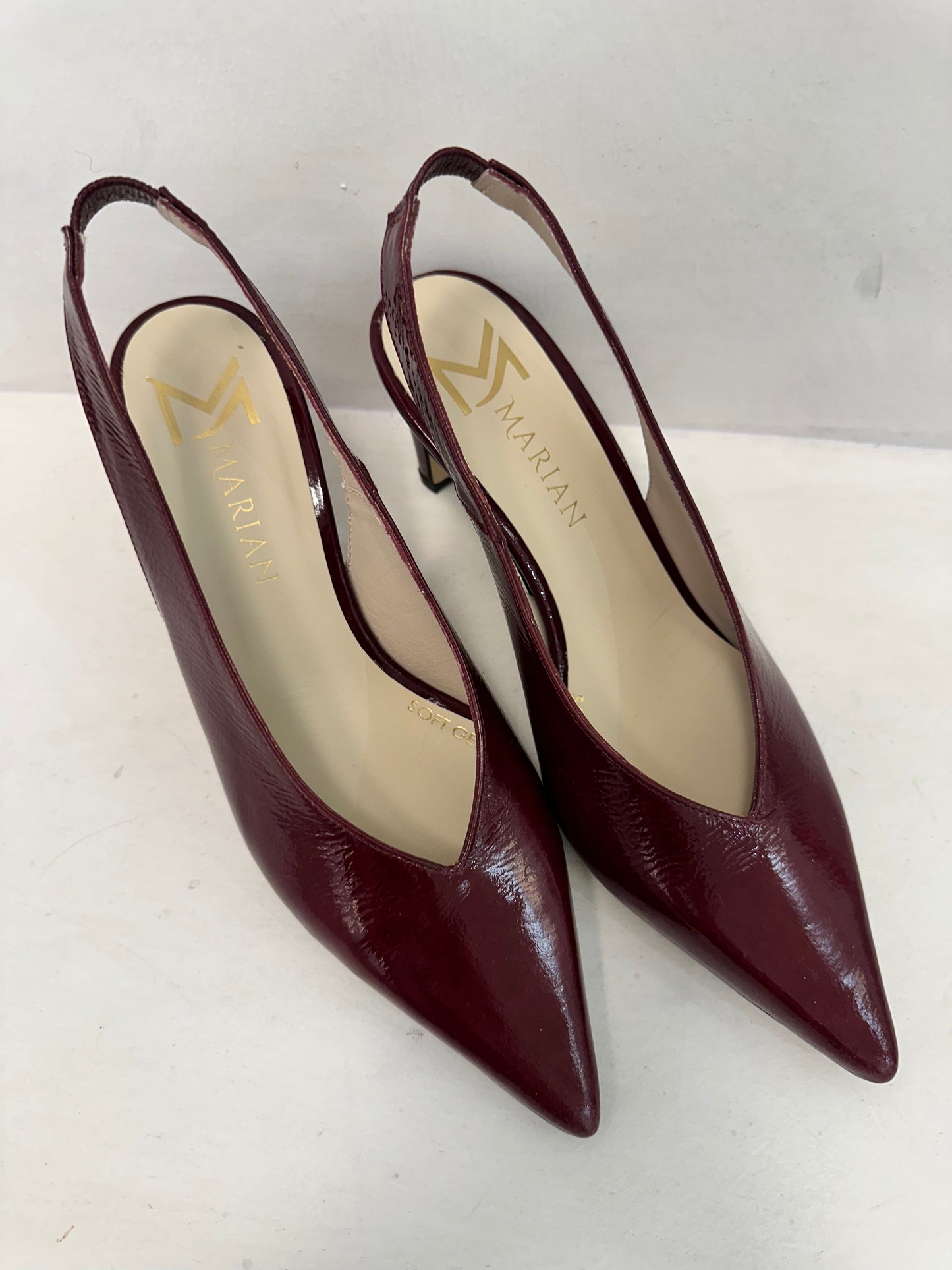 VENECIA BURGUNDY POINTY TOE HEEL- MARIAN