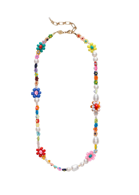 FLOWER BEAD NECKLACE - ANNI LU