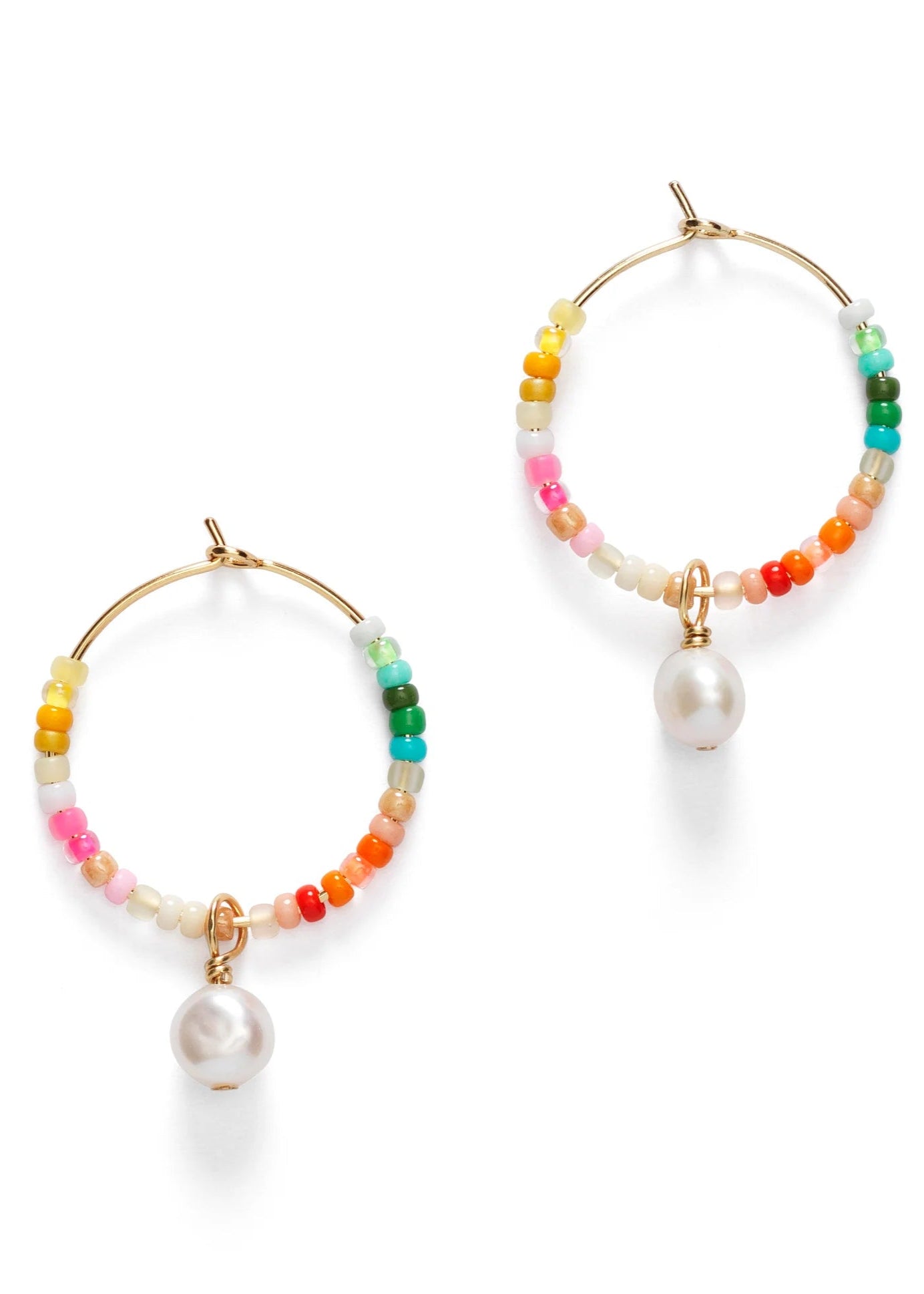RAINBOW PEARL HOOP - ANNI LU
