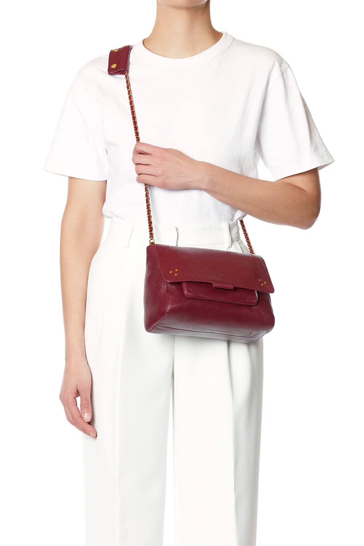 Lulu M bag in Bordeaux Goatskin