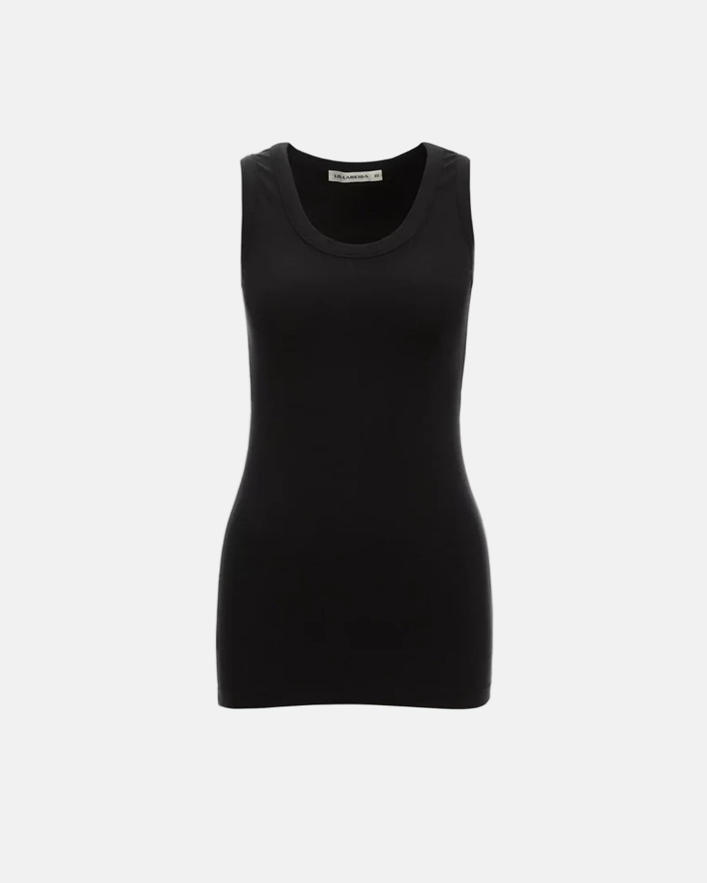 Malu  Womens Tank Top Knitted  in Black