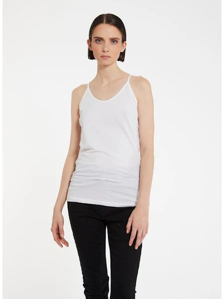 Max Womens Tank Top  Knitted  in White