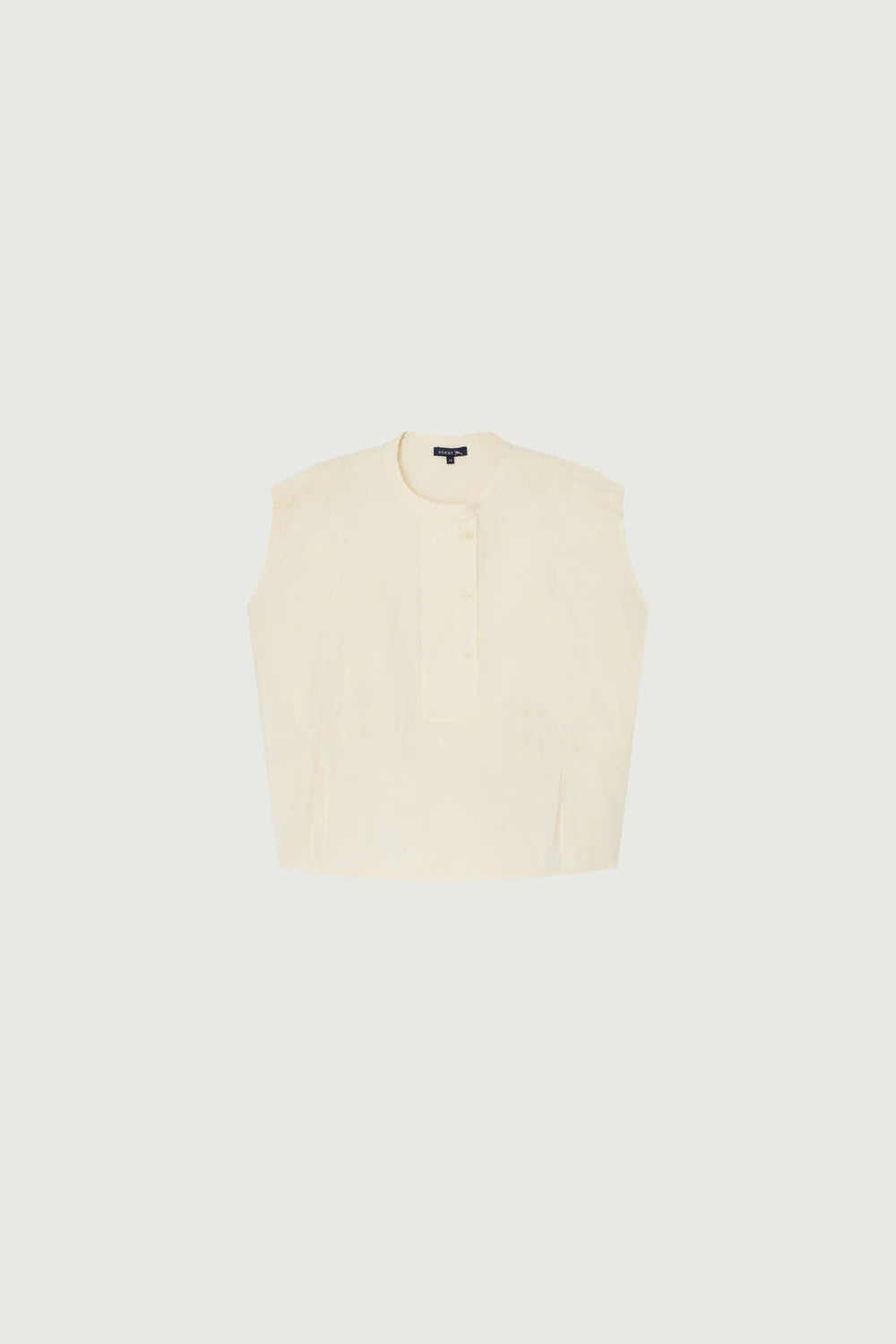 DANUBE SLEEVELESS BLOUSE - CREAM - SOEUR