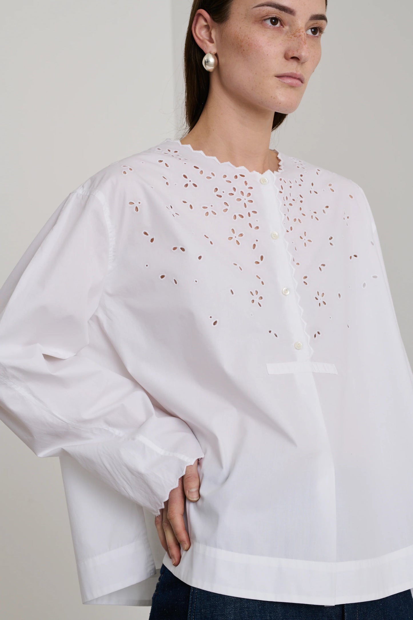 DESTINEE BLOUSE - WHITE - SOEUR