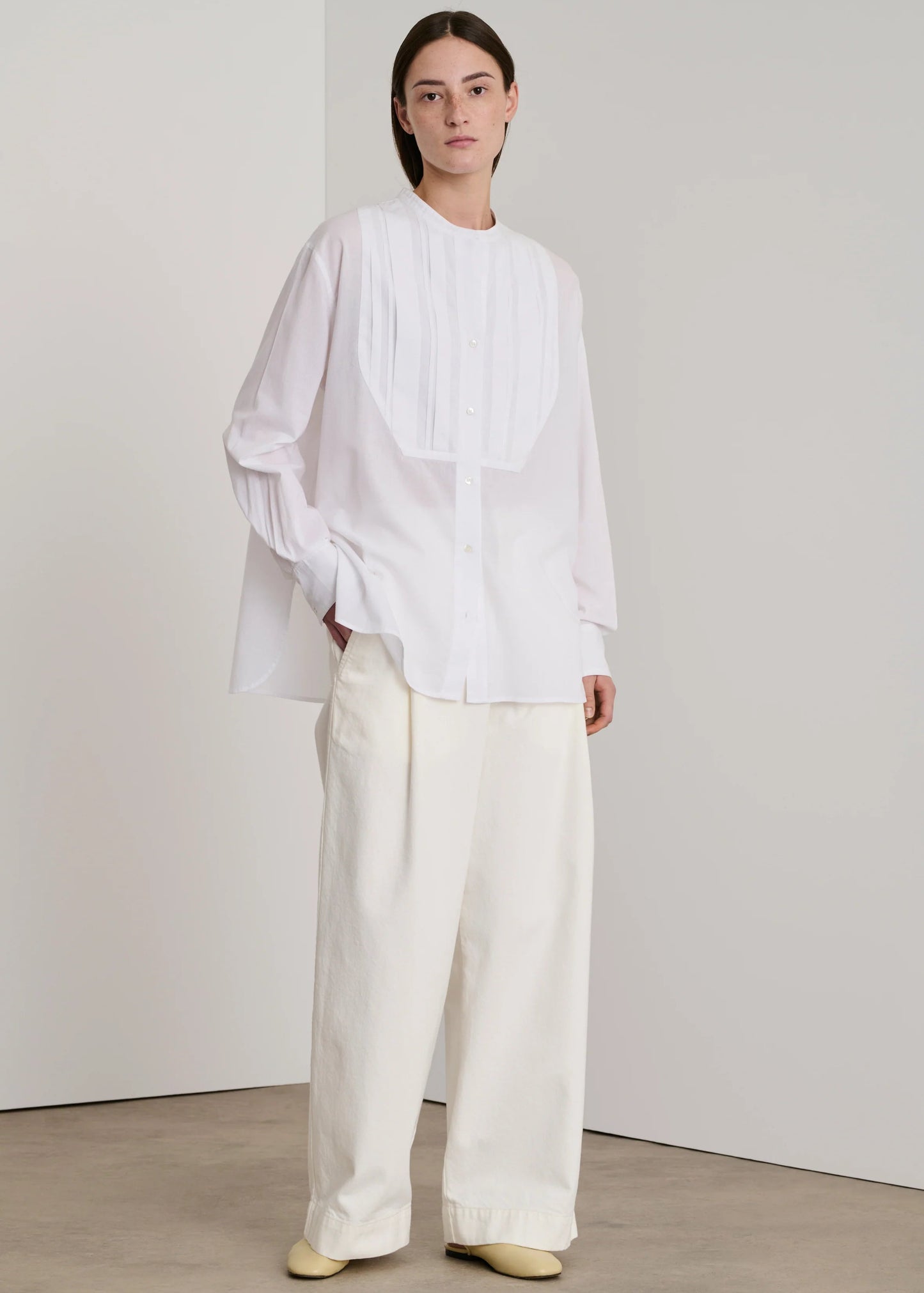 ELEANORE BLOUSE - WHITE - SOEUR