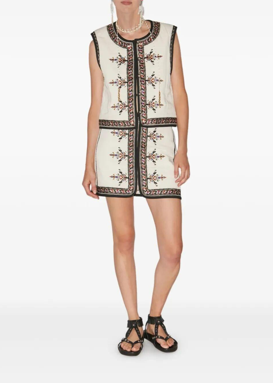 ZEANA GILET - ECRU - ISABEL MARANT