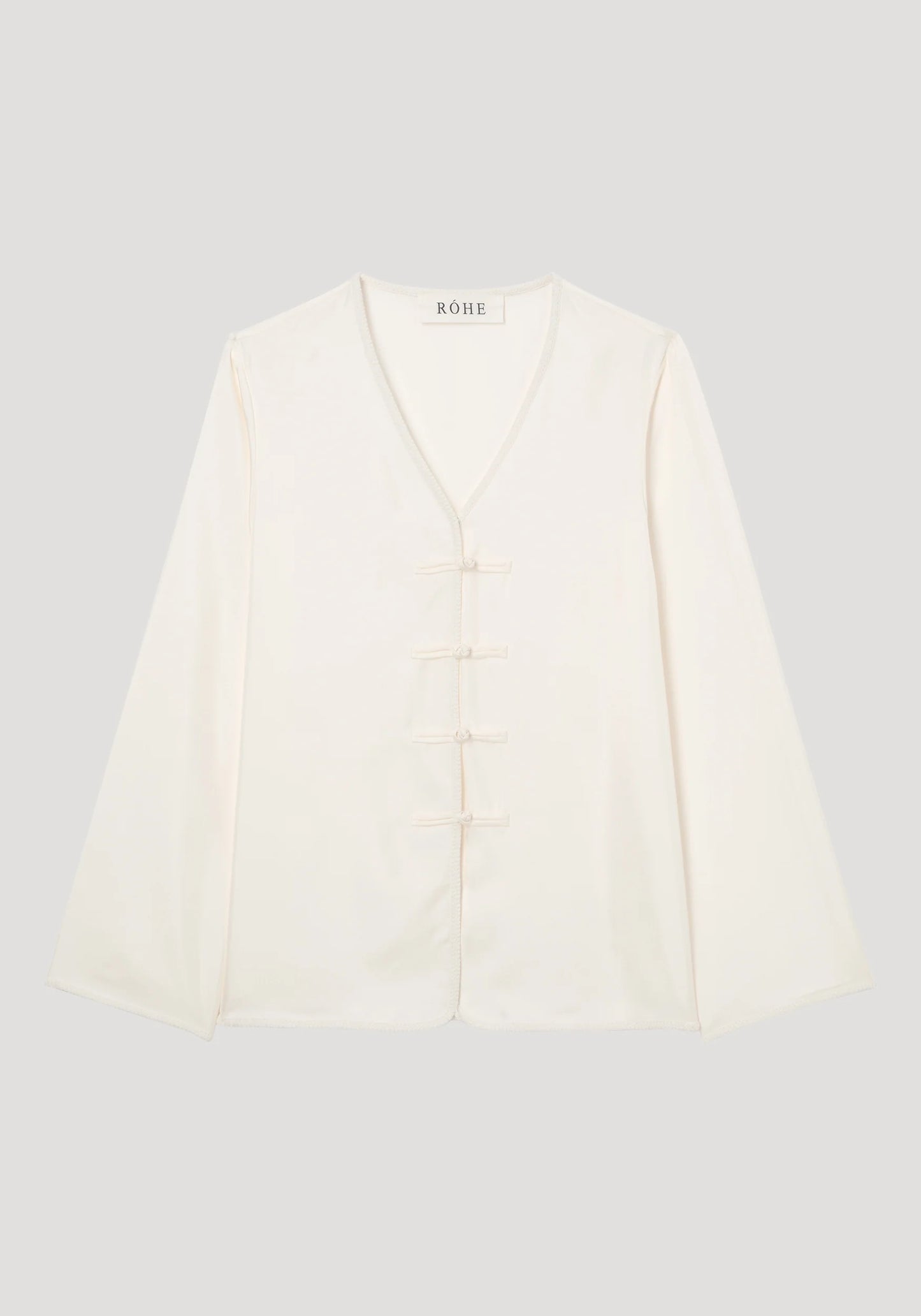 MANDARIN SILK TOP - CREAM - ROHE
