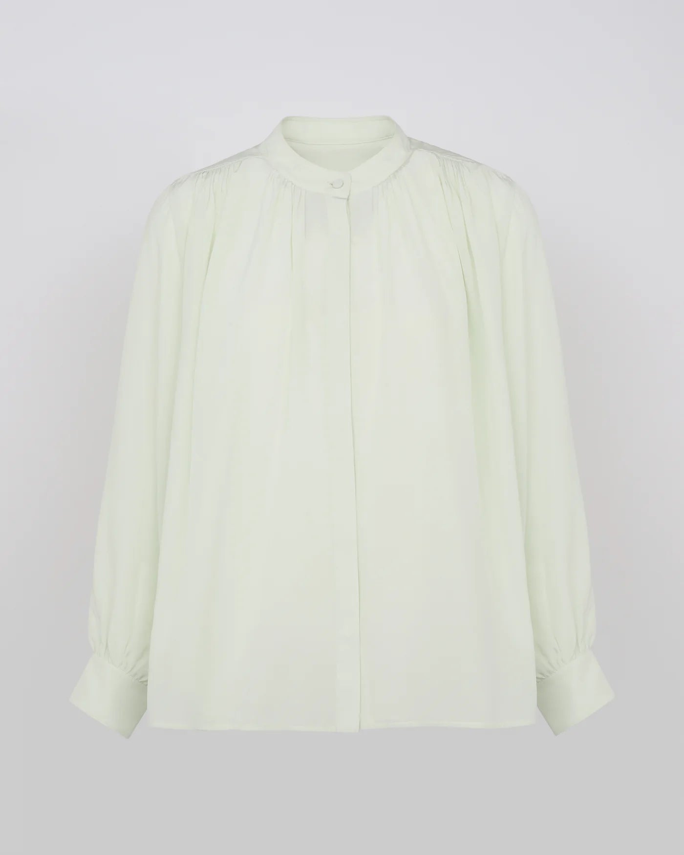 BLOUSE IN MIST GREEN - YVES SALOMON