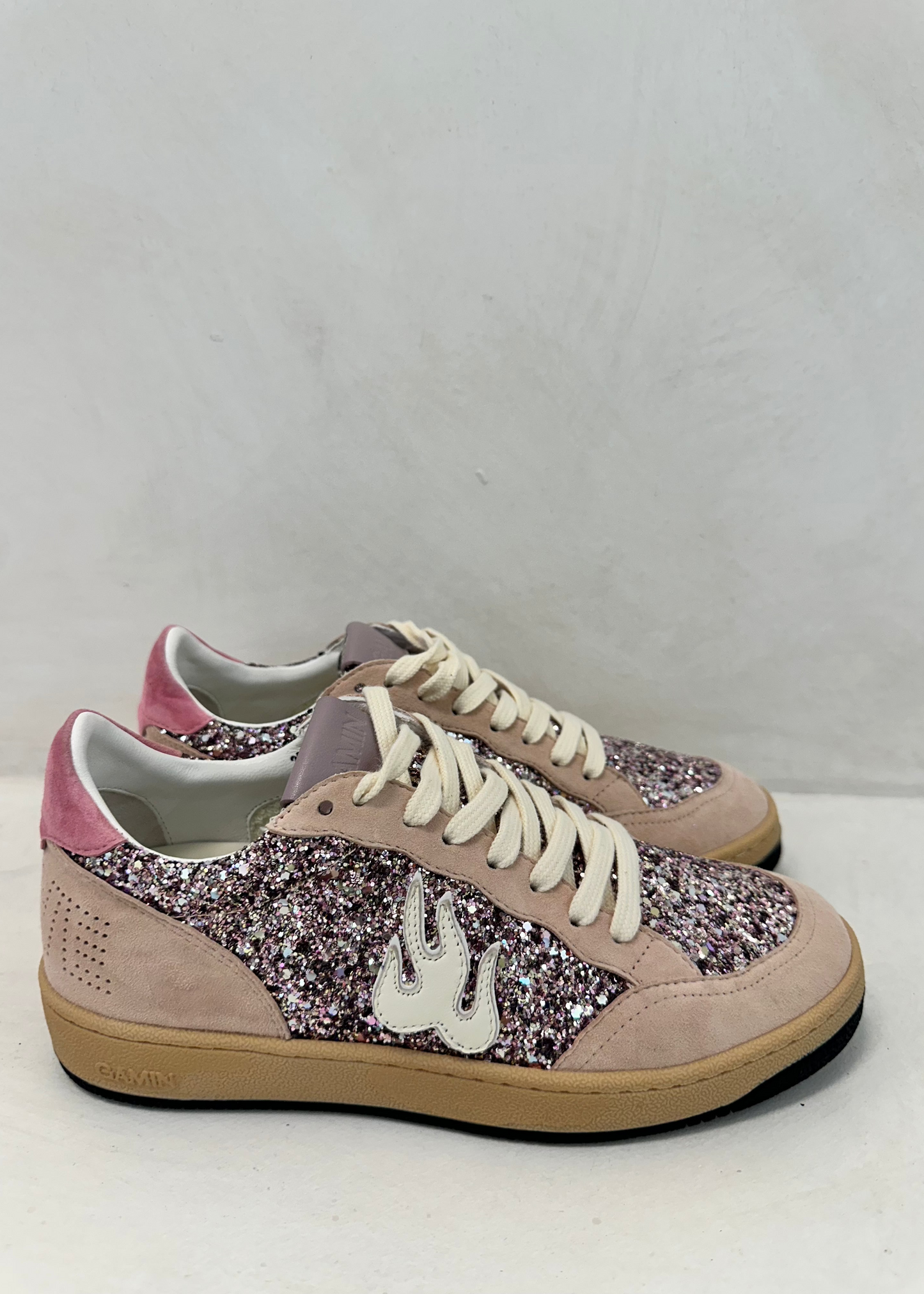 GAMIN SNEAKERS - GLITTER PINK - BIBI LOU