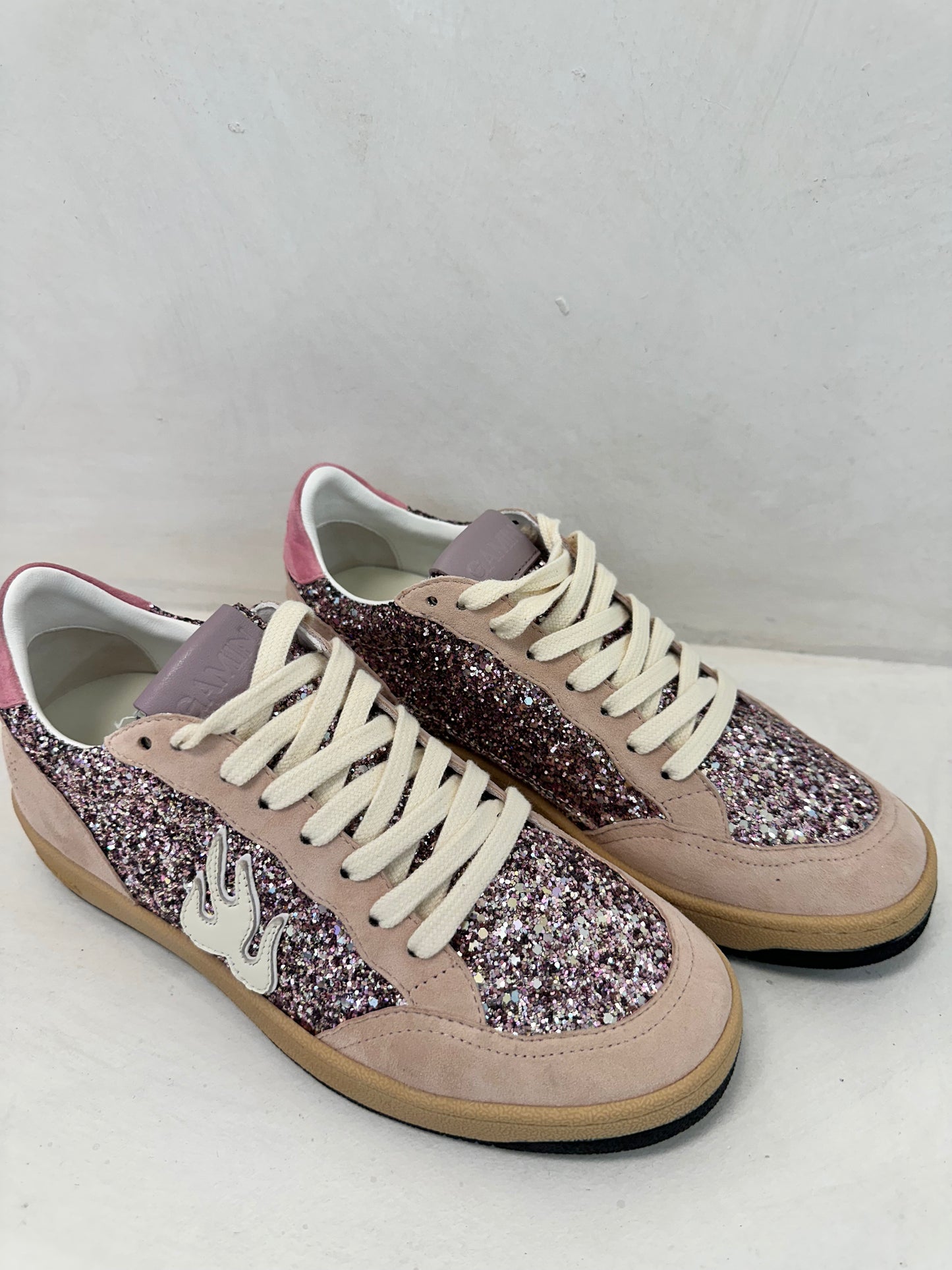 GAMIN SNEAKERS - GLITTER PINK - BIBI LOU