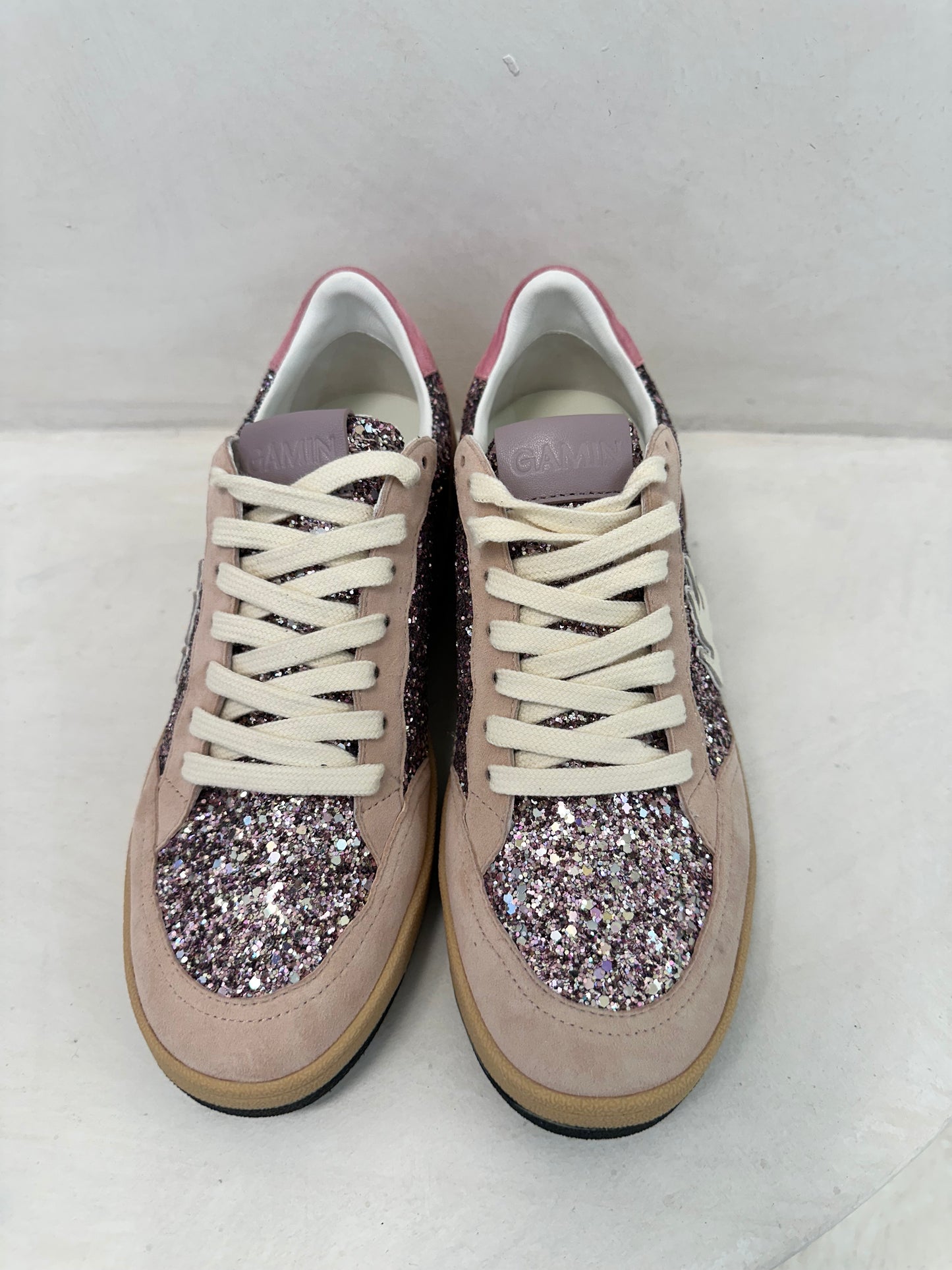 GAMIN SNEAKERS - GLITTER PINK - BIBI LOU