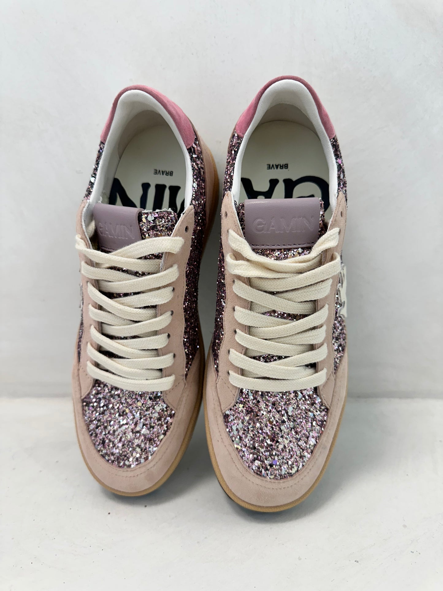 GAMIN SNEAKERS - GLITTER PINK - BIBI LOU