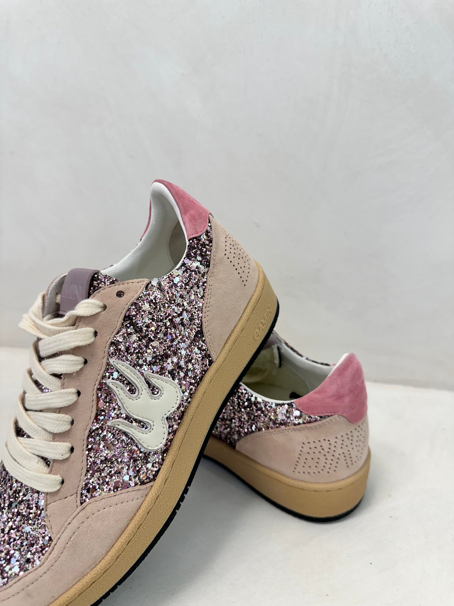 GAMIN SNEAKERS - GLITTER PINK - BIBI LOU