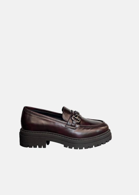 Chunky Loafer in Burgundy