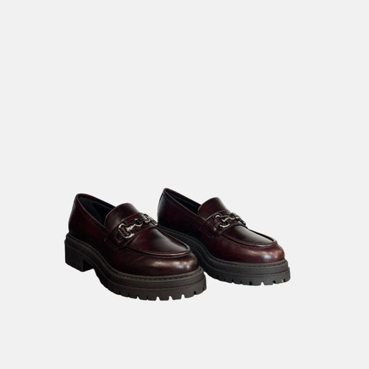 Chunky Loafer in Burgundy