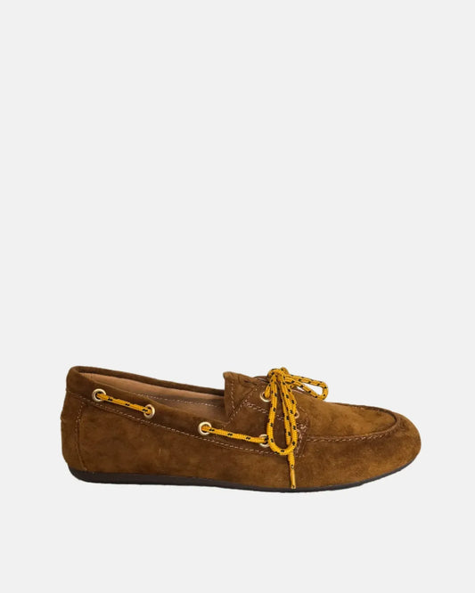 Kid Suede Loafer in Cuero