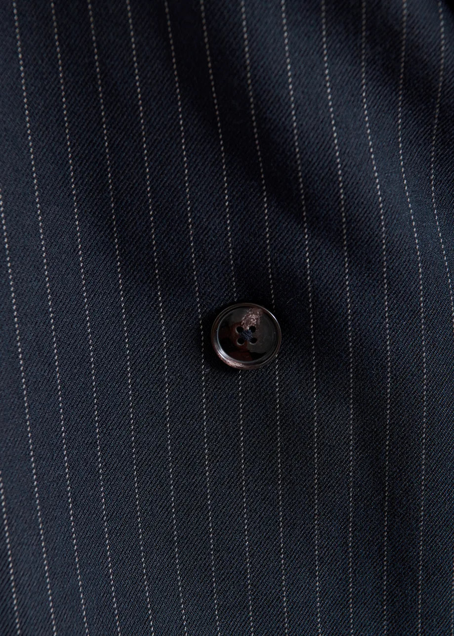 Cropped Striped Blazer