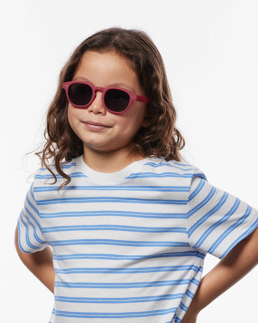 Kids #c Sunglasses in Cranberry