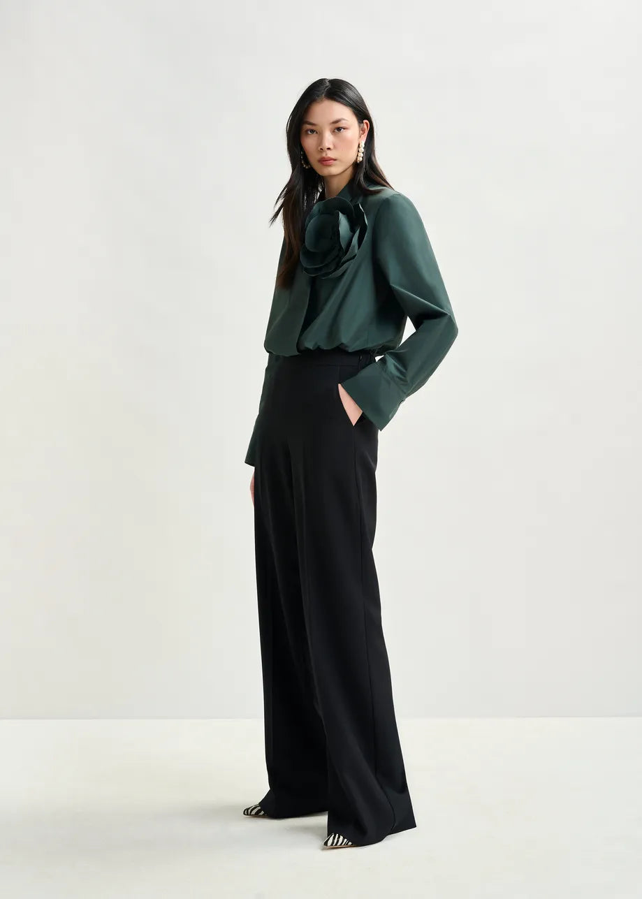 Wide Leg Pants in Black
