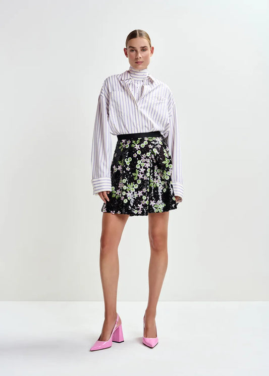 Japanese Embellished Mini Skirt