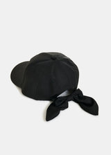 Jiny Cap with Bow in Black