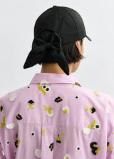 Jiny Cap with Bow in Black