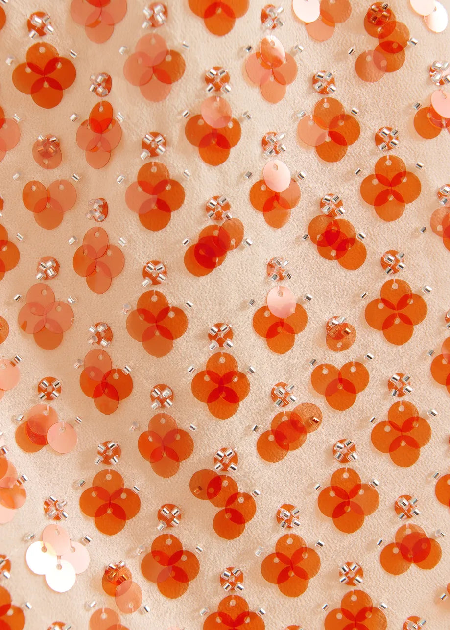 Jocelyn Sequin Smocked Top