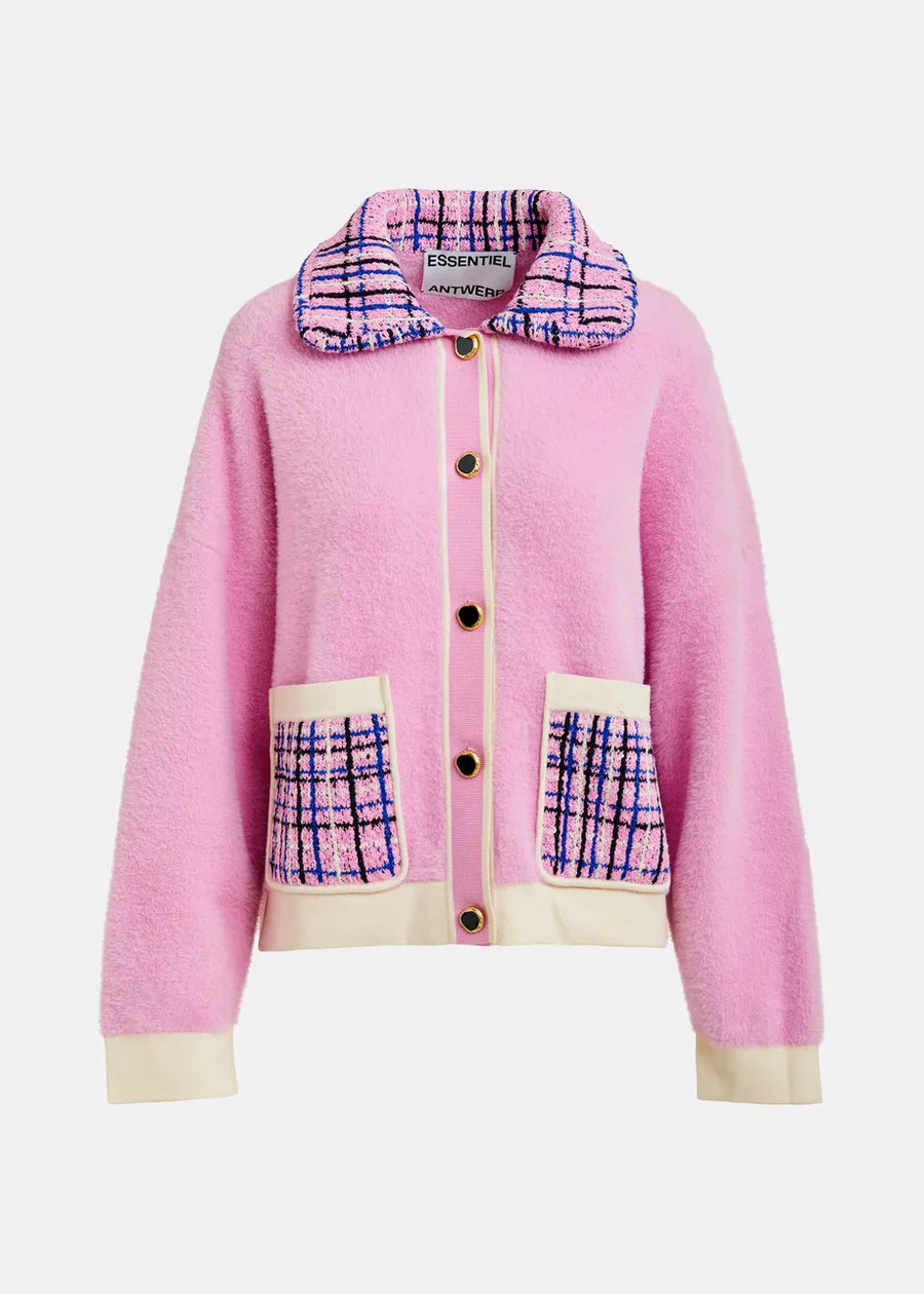 Joilu Knitted Jacket in Pink