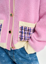 Joilu Knitted Jacket in Pink
