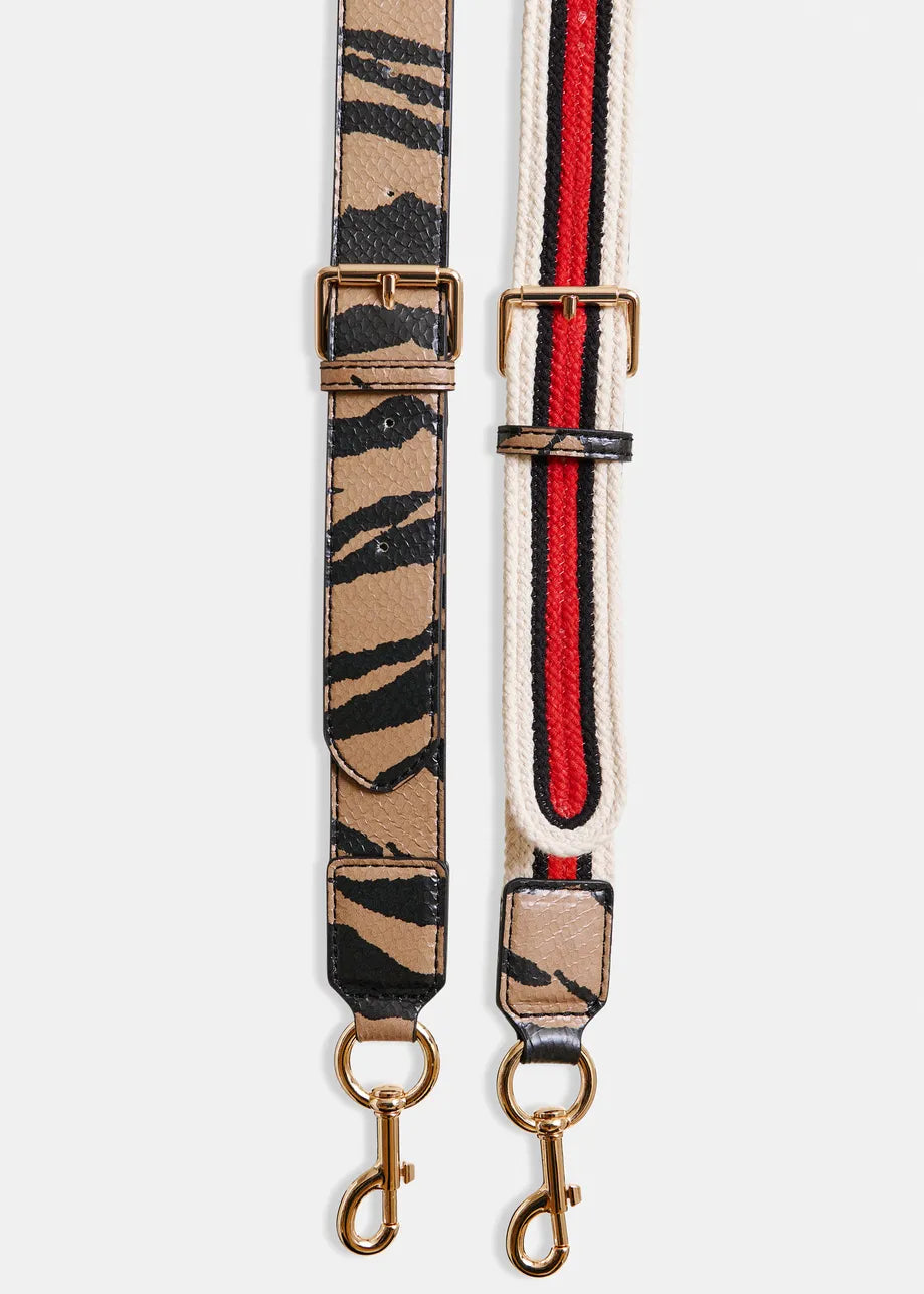 Shopper Bag with Appliques Patches in Brown