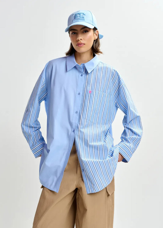 Jolivia Striped Shirt in Blue